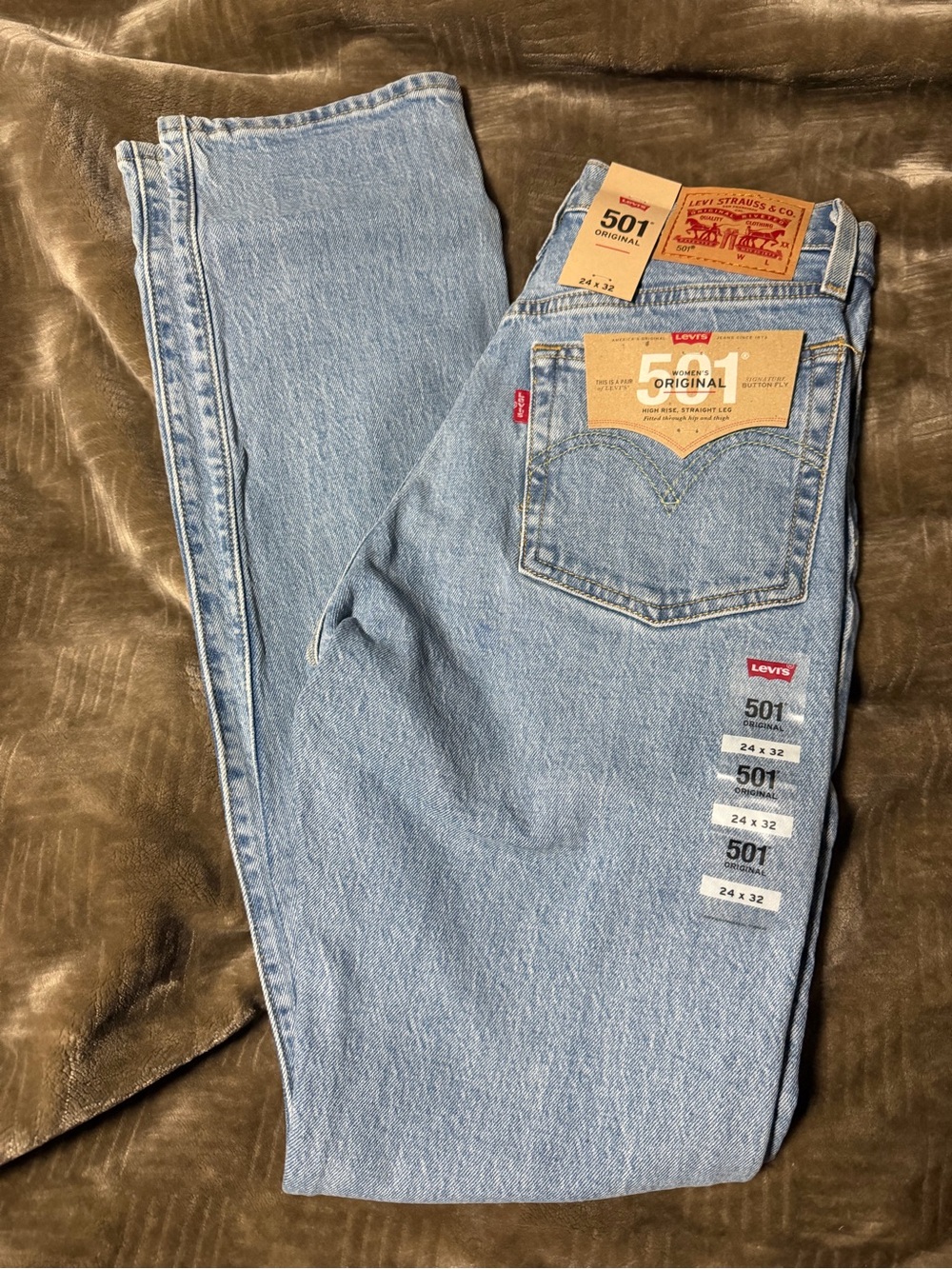 Levi's 501 Original Fit Men's Jeans - Light Blue Denim